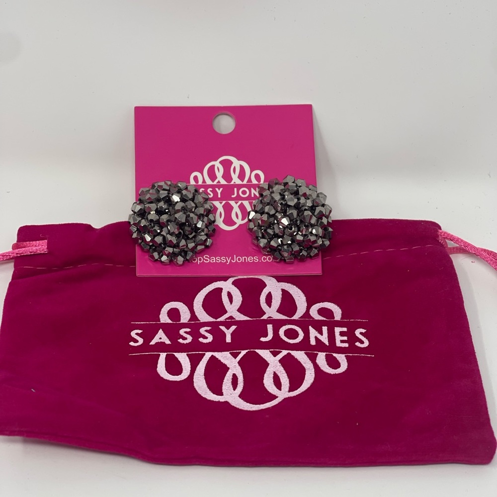 Sassy Jones Malia Earrings-Silver
